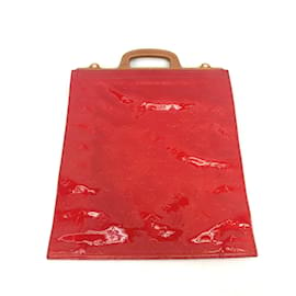 Louis Vuitton-Louis Vuitton Monogram Vernis Handtasche M91078-Rot