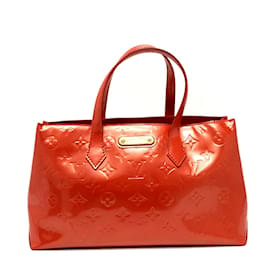 Louis Vuitton-Sac tote Louis Vuitton Monogram Vernis Bluebird-Orange