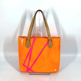 Louis Vuitton-Sac à épaule Louis Vuitton Monogram Vernis Fluo Édition Limitée Noël 2002-Orange