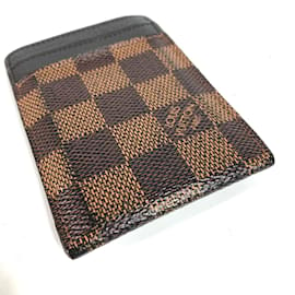 Louis Vuitton-Porte-cartes de visite Damier Louis Vuitton-Marron