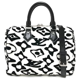 Louis Vuitton-Sac de voyage mini en toile Monogram matelassée Louis Vuitton M45563-Blanc