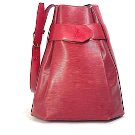 Louis Vuitton-Sac à épaule Epi Louis Vuitton-Rouge