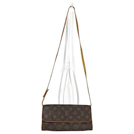 Louis Vuitton-Sac bandoulière Monogram Louis Vuitton-Marron