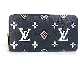 Louis Vuitton-Portefeuille long Monogram Animal Wild at Heart Noir de Louis Vuitton-Noir