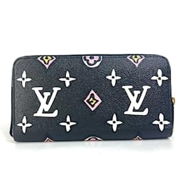 Louis Vuitton-Portefeuille long Monogram Animal Wild at Heart Noir de Louis Vuitton-Noir