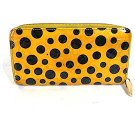 Louis Vuitton-Portefeuille long Vernis Dot Infinity Yayoi-Kusama de Louis Vuitton-Jaune