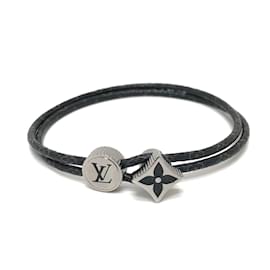 Louis Vuitton-Louis Vuitton M8111D MonogramEclipse Bracelet-Black