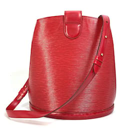 Louis Vuitton-Sac à épaule Epi Louis Vuitton-Rouge