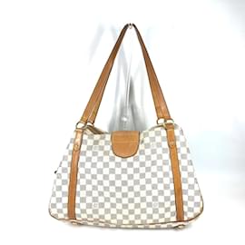 Louis Vuitton-Sac à épaule Damier Azur N42220 de Louis Vuitton-Blanc