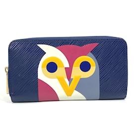 Louis Vuitton-Portefeuille long Epi Owl Nightbird Louis Vuitton-Bleu Marine