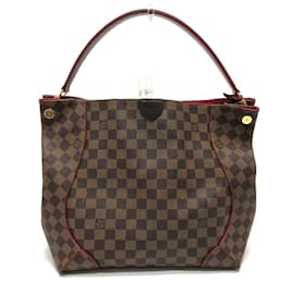 Louis Vuitton-Sac à épaule Damier Louis Vuitton-Marron