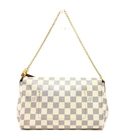 Louis Vuitton-Sac à épaule Damier Azur N41275 de Louis Vuitton-Blanc