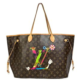 Louis Vuitton-Bolsa tote da coleção limitada Louis Vuitton Murakami Takashi-MOCA-Marrom