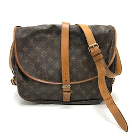 Louis Vuitton-Sac à bandoulière Louis Vuitton Monogram-Marron