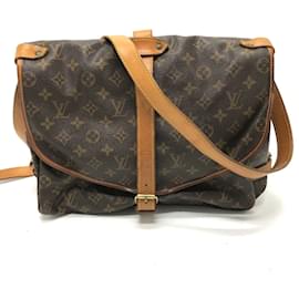 Louis Vuitton-Sac à bandoulière Louis Vuitton Monogram-Marron