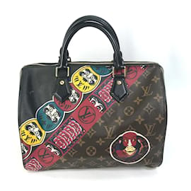 Louis Vuitton-Sac Duffle Mini Daruma Kabuki Kansai Yamamoto Monogram Louis Vuitton-Marron