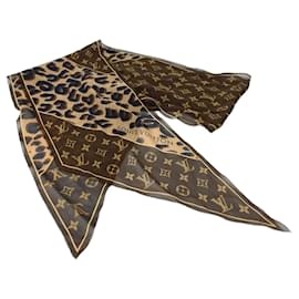 Louis Vuitton-Écharpe Monogram Louis Vuitton-Marron