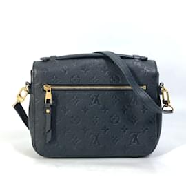 Louis Vuitton-Louis Vuitton Monogram Empreinte Crossbody Shoulder Bag-Black