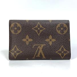 Louis Vuitton-Étui à clés 6 anneaux Monogram Louis Vuitton-Marron