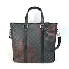 Louis Vuitton-Louis Vuitton N41717 2WAY Shoulder Bag Tote Bag-Black