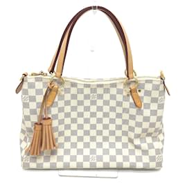 Louis Vuitton-Sac tote Damier Azur N40022 de Louis Vuitton-Blanc