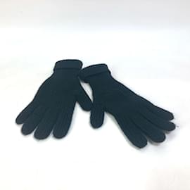 Louis Vuitton-Louis Vuitton M77960 Black Gloves-Black