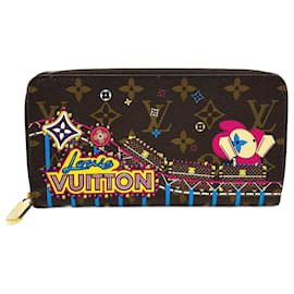 Louis Vuitton-Portefeuille long Louis Vuitton Monogram Vivienne Parc d'attractions-Marron