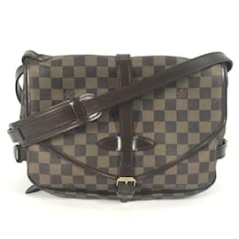 Louis Vuitton-Sac à bandoulière Damier N48081 de Louis Vuitton-Marron