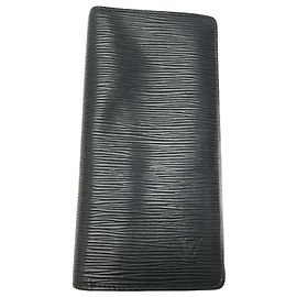 Louis Vuitton Epi Long Wallet in Navy Navy blue