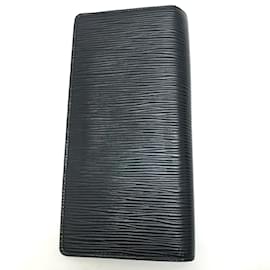 Louis Vuitton-Louis Vuitton Epi Long Wallet in Navy-Navy blue