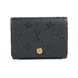 Louis Vuitton-Porte-cartes de visite Monogram Empreinte Louis Vuitton-Noir