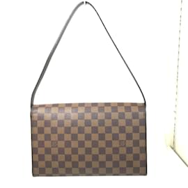 Louis Vuitton-Sac à épaule Damier Louis Vuitton-Marron