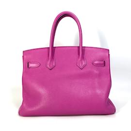 Hermès-Sac à main en cuir rose Magnolia d'Hermès-Rose