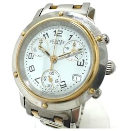 Hermès-Hermes CL1.320 Quartz Date Wristwatch-White