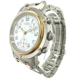 Hermès-Hermes CL1.320 Quartz Date Wristwatch-White