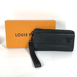 Louis Vuitton-Louis Vuitton Aerogram Long Wallet-Black