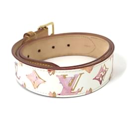 Louis Vuitton-Ceinture Monogram Watercolor M9623V de Louis Vuitton-Blanc