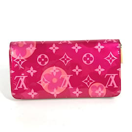 Louis Vuitton-Portefeuille Long Monogram Vernis Louis Vuitton-Rose