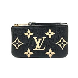 Louis Vuitton-Porte-clés et porte-monnaie Monogram Empreinte Louis Vuitton-Noir