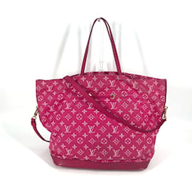 Louis Vuitton-Sac seau en denim Monogram Louis Vuitton-Rose