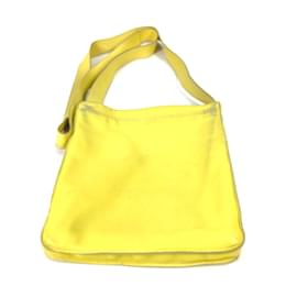 Hermès-Sac à épaule en cuir jaune Hermes-Jaune