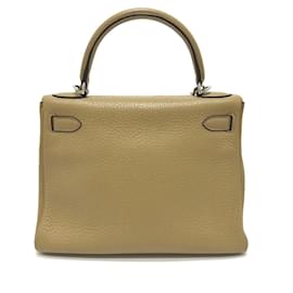 Hermès-Hermes 2WAY Handbag in Light Beige-Beige