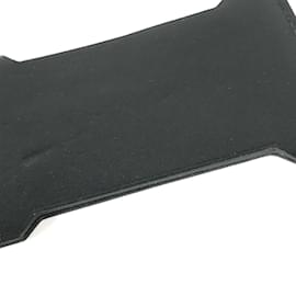 Hermès-Hermes Black Leather Card Case-Black