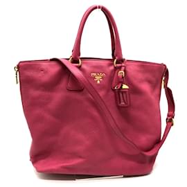 Prada-Sac à main en cuir rose Prada BN1713-Rose