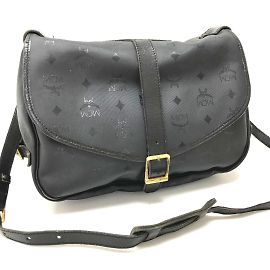 Borsa a spalla MCM nera Nero