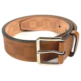 Louis Vuitton-Louis Vuitton MP117U Damier Belt-Brown