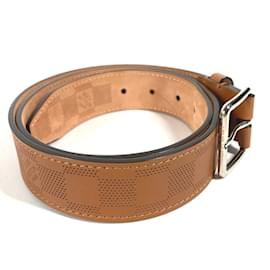 Louis Vuitton-Louis Vuitton MP117U Damier Belt-Brown