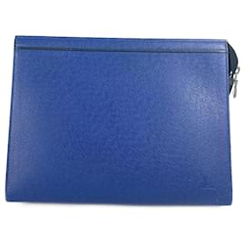 Louis Vuitton-Louis Vuitton Taiga Clutch Bag-Blue