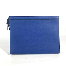 Louis Vuitton-Louis Vuitton Taiga Clutch Bag-Blue