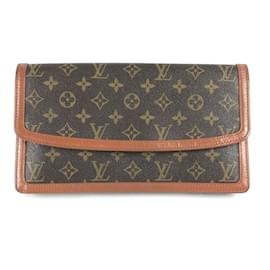 Louis Vuitton-Pochette Clutch Monogram Louis Vuitton-Marron